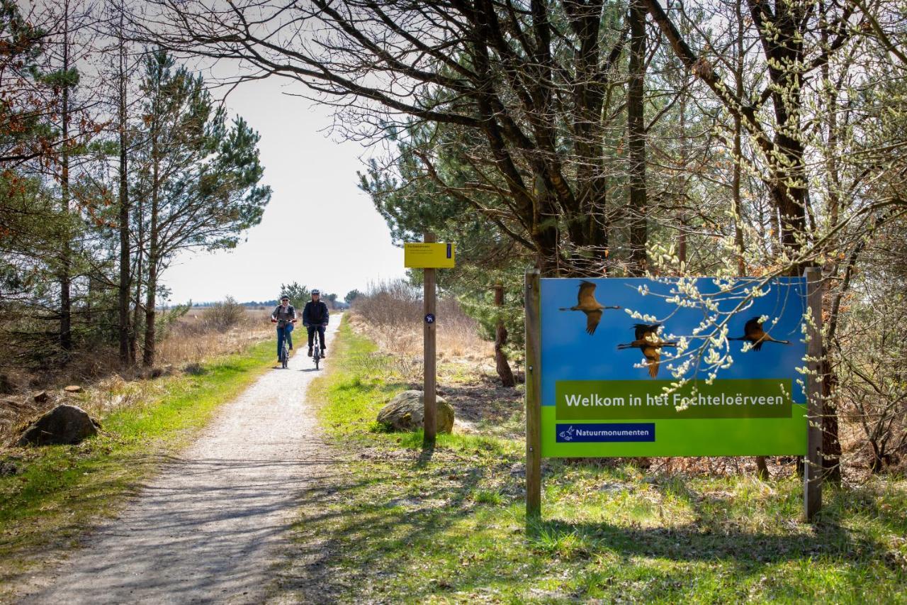 4P Chalet Tolve Met 4 Fietsen Vlakbij Natuurgebieden Drents Friese Wold, Fochteloerveen En Gevangenisdorp Veenhuizen 우스터볼데 외부 사진